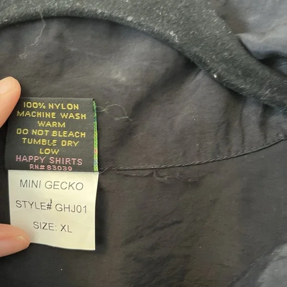 Gecko Hawaii Anorak Jacket Men's XL Purple 1/4 Zip Pullover AOP 80's 90s Surfer - Picture 3 of 12